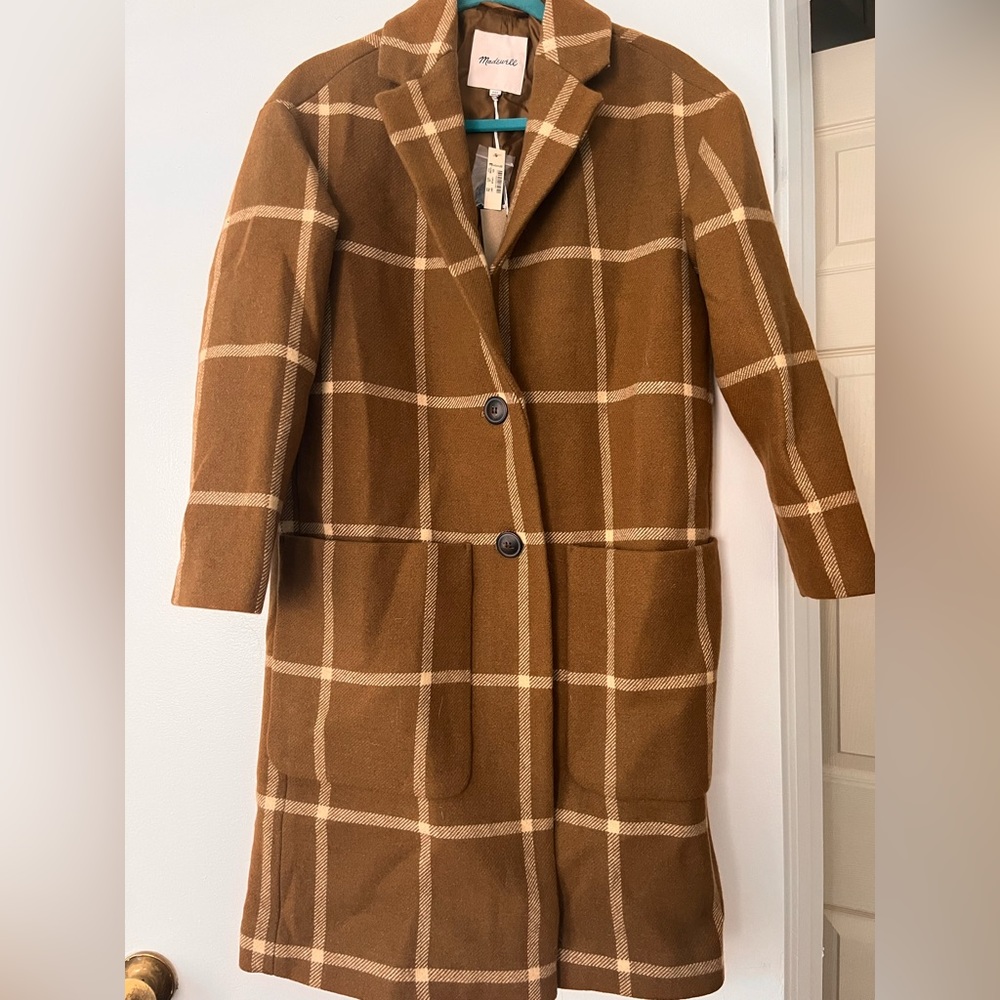 Madewell Windowpane Elmcourt Coat